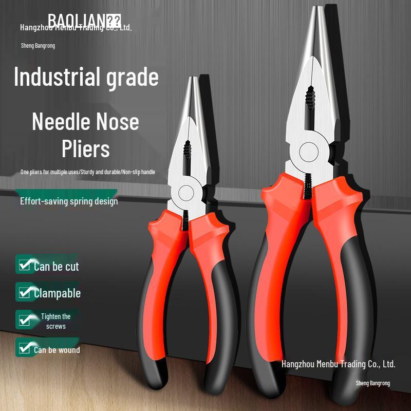 Baolian Multi-Function Mini Electrician Needle-Nose Pliers, Industrial Grade Tool