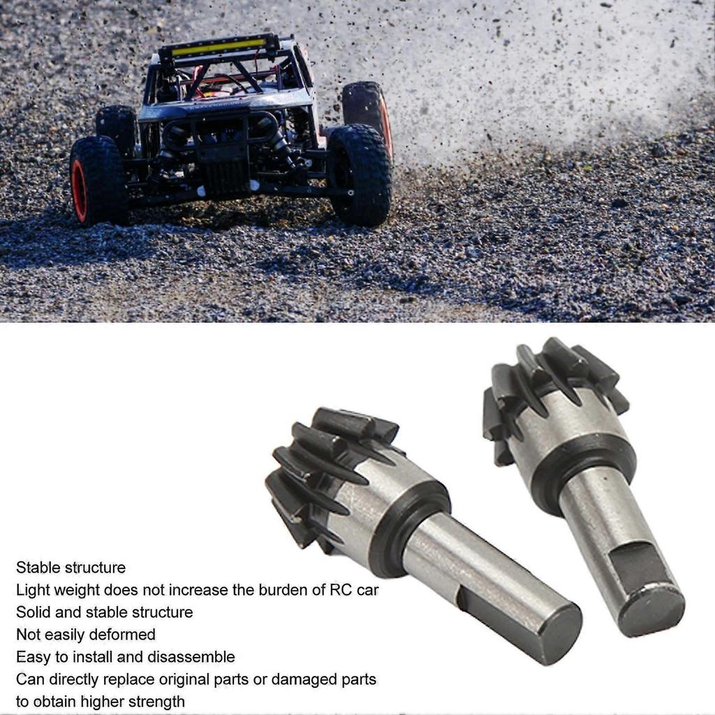 2024-2pcs RC Car Bevel Gear Professional 10T Heavy Duty Bevel Gear for ARRMA 1/7 1/8 Series RC Models
