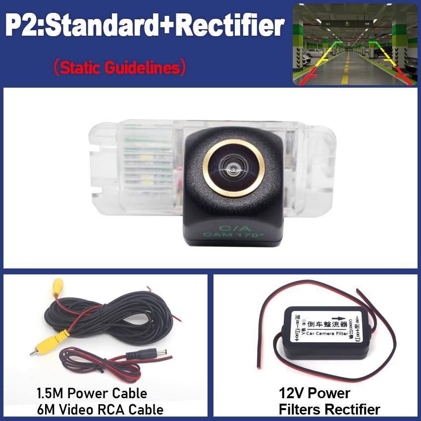 Rear View Camera For Ford Focus 2 MK2 Hatchback  2004~2012 CCD Night Vision Reverse Backup Parking Camera Golden Fisheye Lens