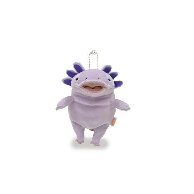 Shinada Global Mochi Series Mochiupa Pastel Lavender (mini) 7 x 5 x 14cm Plush Axolotl Animal MOUP-0088PL
