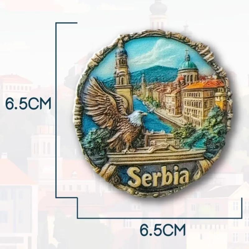 Serbia Fridge Stickers Novi Sad Travelling Souvenirs Beograd Fridge Magnets Home Decoration Weddging Gifts