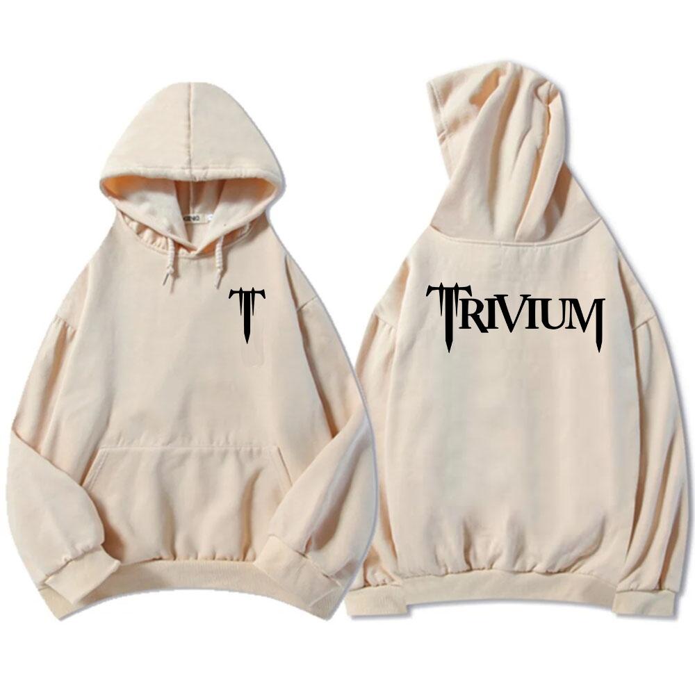Trivium Zespół Ciężka Mentalność Bluzy Męskie Moda Jesień Polarowa Bluza z Kapturem Długi Rękaw Codzienna Grunge Streetwear Hip Hop Unisex Bluza z Kapturem