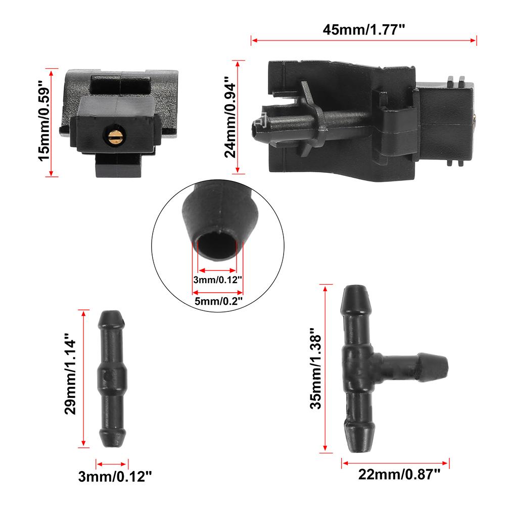 Car Front Windshield Wiper Washer Jet Nozzle Pipe For Toyota Corolla Altis Camry Auris Highlander Matrix 4Runner Avensis Lexus