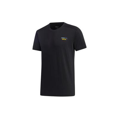 Neo T-Shirts Herren Schwarz Rundhals Mäßig Gerader Schnitt GK1481