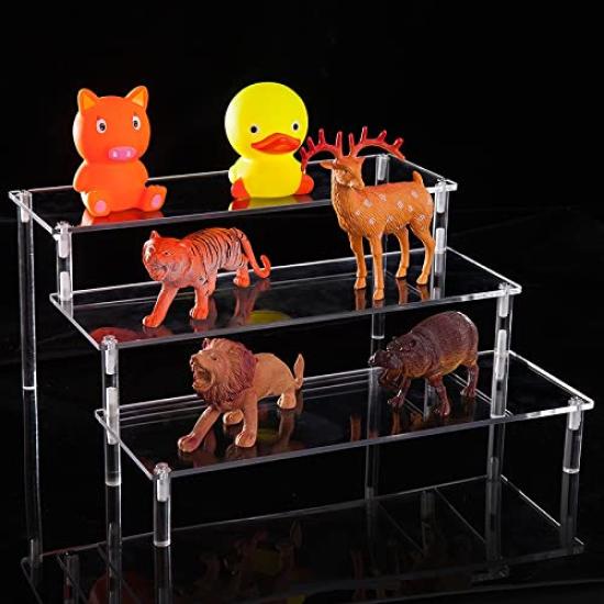 3-stöckige Acryl-Displaybühne, Figuren-Sammlerständer, Acryl-Ständer, Sammlerkoffer, Montiert