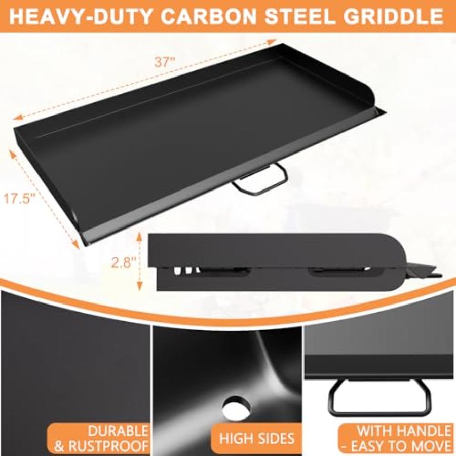16 x 38 Flat Top Griddle for Camp Chef 3 Burner Stove SPG90B GB90D TB90 TB90LW TB90LWG TB90LWG15 CCH3 Outdoor Cooking Accessory