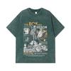 275 GSM Washed T-shirts 100% Cotton Ghibli V3 The Boy The Heron Print Unisex Heavy Cotton T Shirt