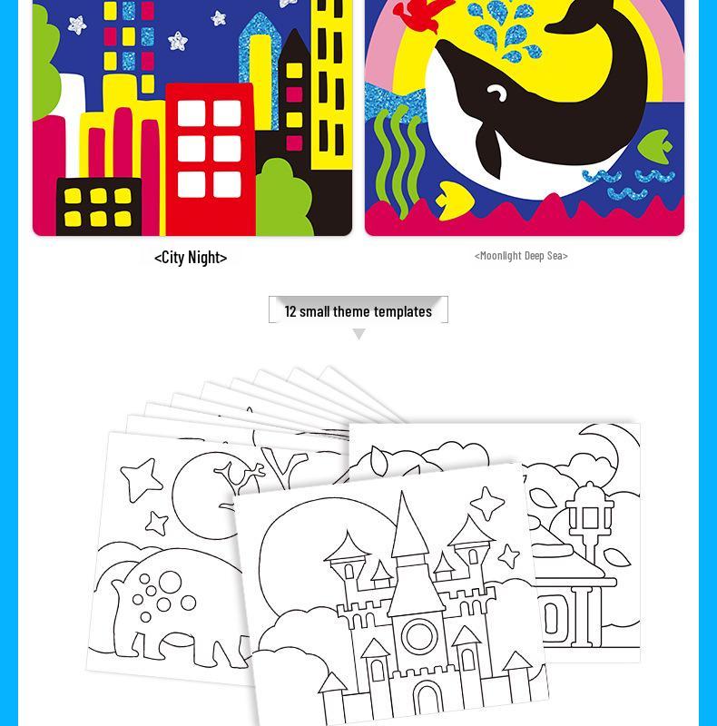 Milo Creative Sand Painting Set for Kids Ages 3-6: DIY Colored Sand Art for Early Childhood