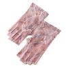 Simple Mesh Driving Gloves Anti-slip Breathable Half-finger Gloves Floral Printed Thin Sun Protection Gloves Outdoor