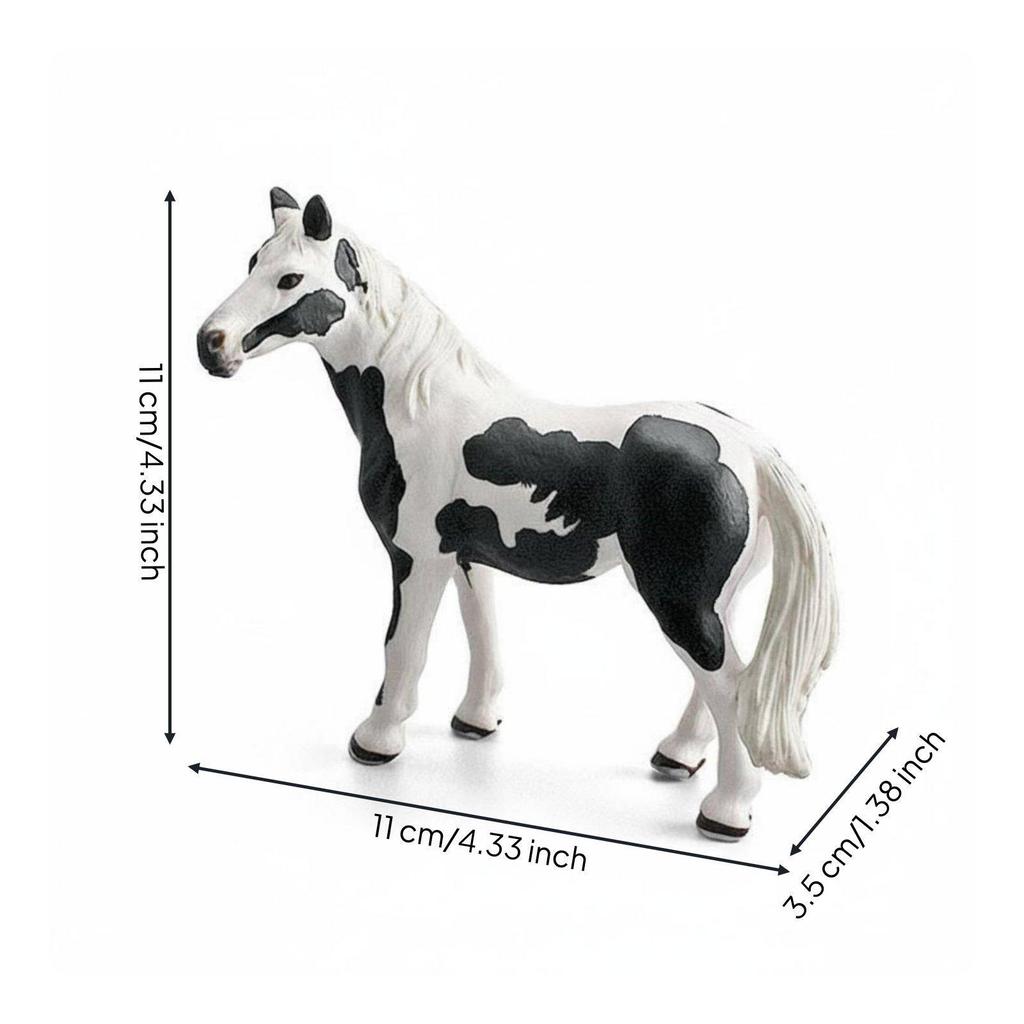 3 Pieces Mare Figures Horse Statue Model Collectible Educational Toy Defined Textures Careful