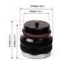 M30X1.5 Motorcycle Fuel Cap Tank Oil Temperature Gauge Engine Valve Cover Oil Filler Cap For 87-98 Kawasaki 650 KLR CAP021