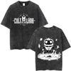 Washed Vintage Game Cult of The Lamb Funny Graphic Tshirt Men Women Casual Cotton Tshirts Mens Oversized Short Sleeve T Shirt