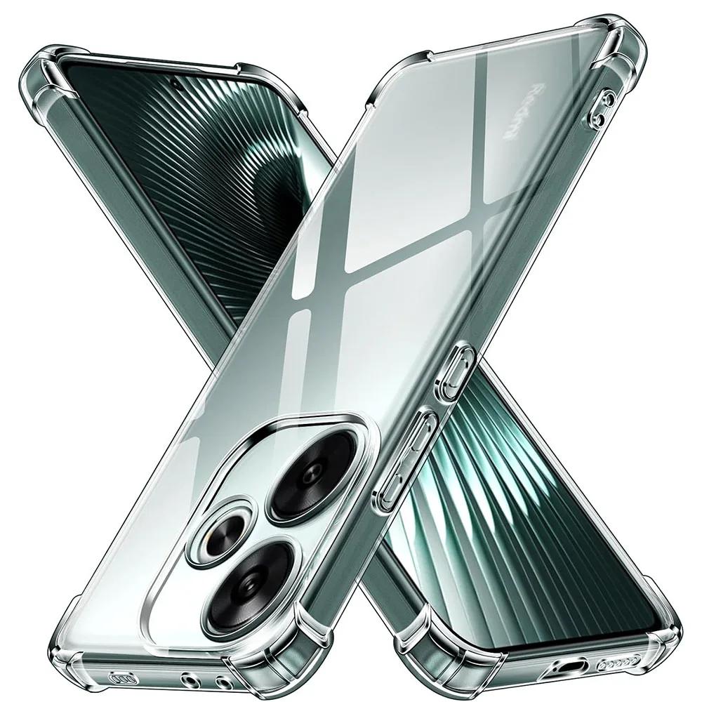 

Противоударный силиконовый мягкий прозрачный чехол для Xiaomi Poco X7 F6 F5 F4 F3 X6 X5 X4 X3 GT M6 M4 M3 Pro Ультратонкий прозрачный чехол-накладка POCO X7 PRO