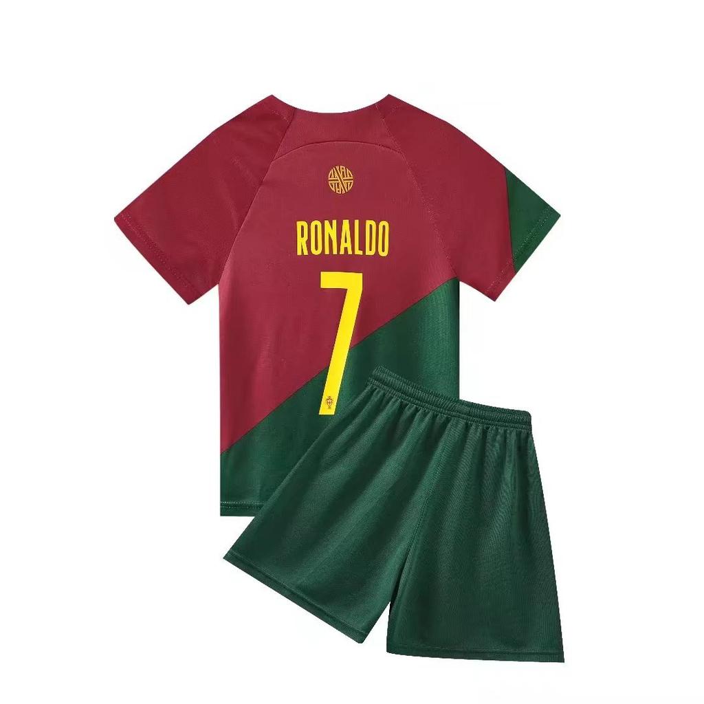 22-23 Portugal Home Team No. 7 National Team Football Jersey Set Men'S Jersey Jersey Children'S Clothing 14-2Xl