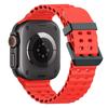 Ocean Silicone+Metal Buckle Strap For Apple Watch Band Ultra 3/2 49mm Sport Bracelet iWatch 11 10 9 8 7 6 SE 46mm 45mm 44mm Belt