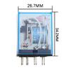 1pcs MY2P HH52P MY2NJ Relay Coil General DPDT Micro Mini Electromagnetic Relay Switch with LED AC/DC 110V 220V 380V 12V 24V 36V Relays 5