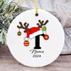 Personalized Christmas Ceramic Ornament Custom Name Family Party Decoration 2025 Family Keepsake Ornament Tree Decor