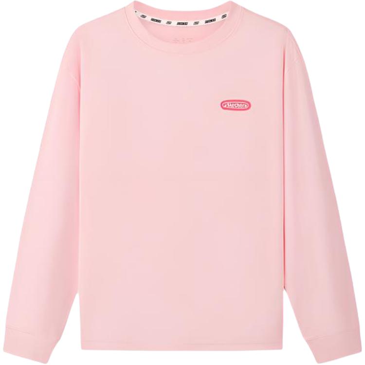 Skechers Skin-Friendly Breathable Cool Feeling Antibacterial Round Neck Simple Long Sleeve T-Shirt Unisex tops L226U031-03BA XS