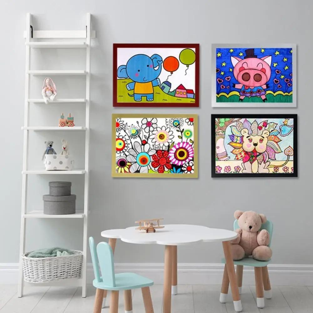 3PCS Portable Magnetic Picture Frame Square Poster Photo Frame Creative Award Frame  Door