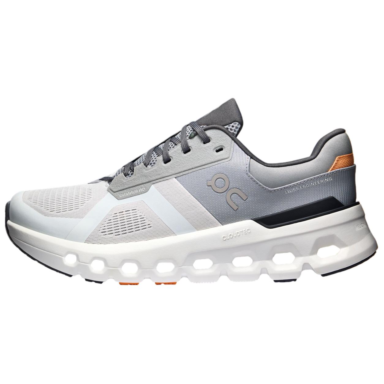 

On Cloudrunner 2 Удобные Модные Прочные Дышащие Кроссовки с Низким Верхом Мужские кроссовки Серый Белый 3ME10142880 43