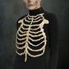 Skull Skeleton Hollow Out Decor Halloween Cosplay Party Stage Dress Up Accessory