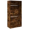 VidaXL Wardrobe Smoked Oak 100x50x200 Cm Engineered Wood, Storage Cabinet, Wardrobe Organizer, Cabinet, 3307805