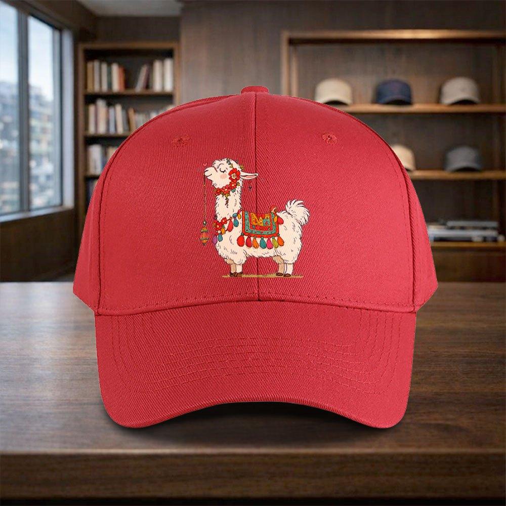 Unisex Alpaca Print Baseball Cap with Buckle Closure  Adjustable Lightweight Hat for Parties Birthdays Graduation  Events