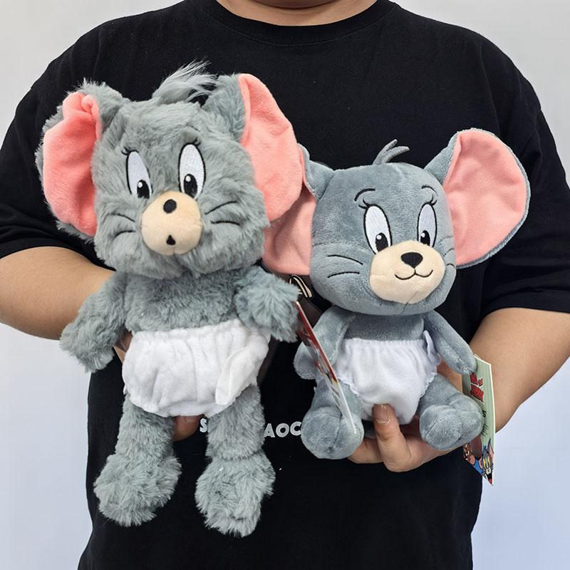 Tom And Jerry Plush Toy Diaper-Style 18Cm25Cm Tuffy Soft Doll Toy: Cuddly Movie Characters Stuffed With Cute Appeal