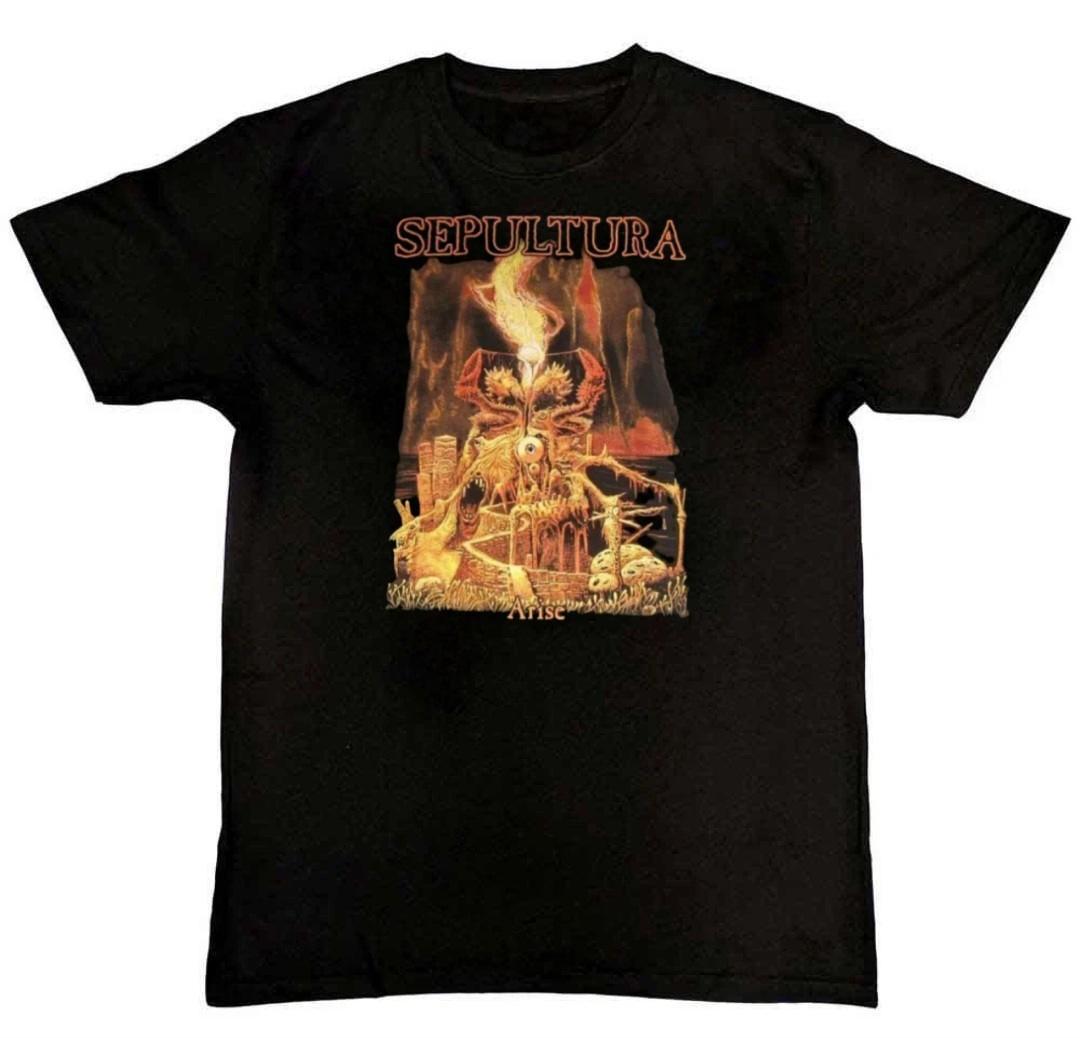 Rare Sepultura Band Arise Graphic Print Mens T-Shirt XL