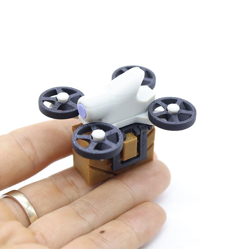 

1 Set Mini Simulated Unmanned Aerial Vehicle Doll Accessories Toys 1/12 Dollhouse Miniature Scene Decoration Photography Props onesize