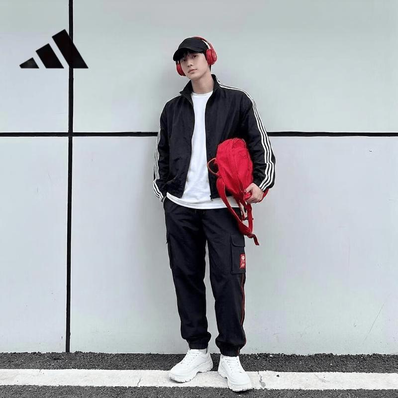 Adidas Relaxed Fit Athletic & Casual Long Pants L