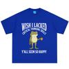 Wish I Lacked Critical Thinking Skills Yall Seem So Happy Funny Frog Meme Tshirt Unisex Unisex Cotton Loose Casual Summer Tshirts