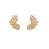 Exaggerated Retro Creative Leaf Flower Earrings, Elegant Temperament Light Luxury High-End Design Commuter Earrings