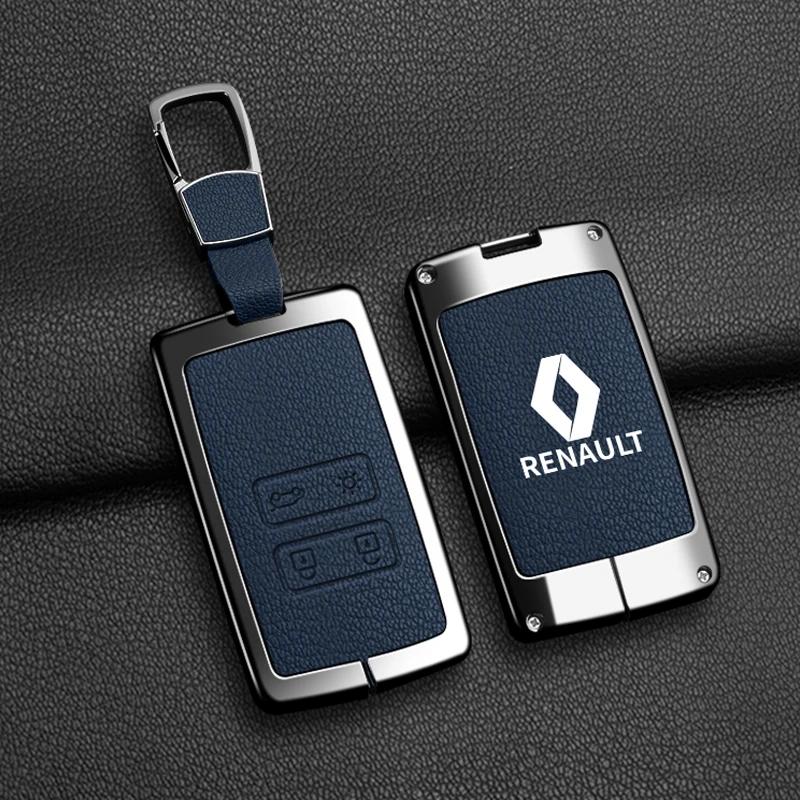 Calotas Para Renault Sandero Duster Clio 5 Captur Austral Kadjar Megane Logan Arkana Koleos Liga de Zinco Bolsa Estojo para Chave de Carro Metal Ke