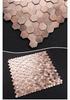 3D Sechseckige Metallmosaik Tapete für Wohnzimmer- und Badezimmerwände