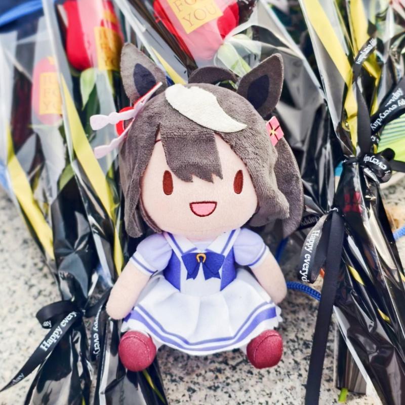 Genuine Uma Musume Pretty Derby Fuwa Petit Plush Dolls Kitasan Black Satono Diamond Manhattan Cafe Anime Fufu Toys For Gift