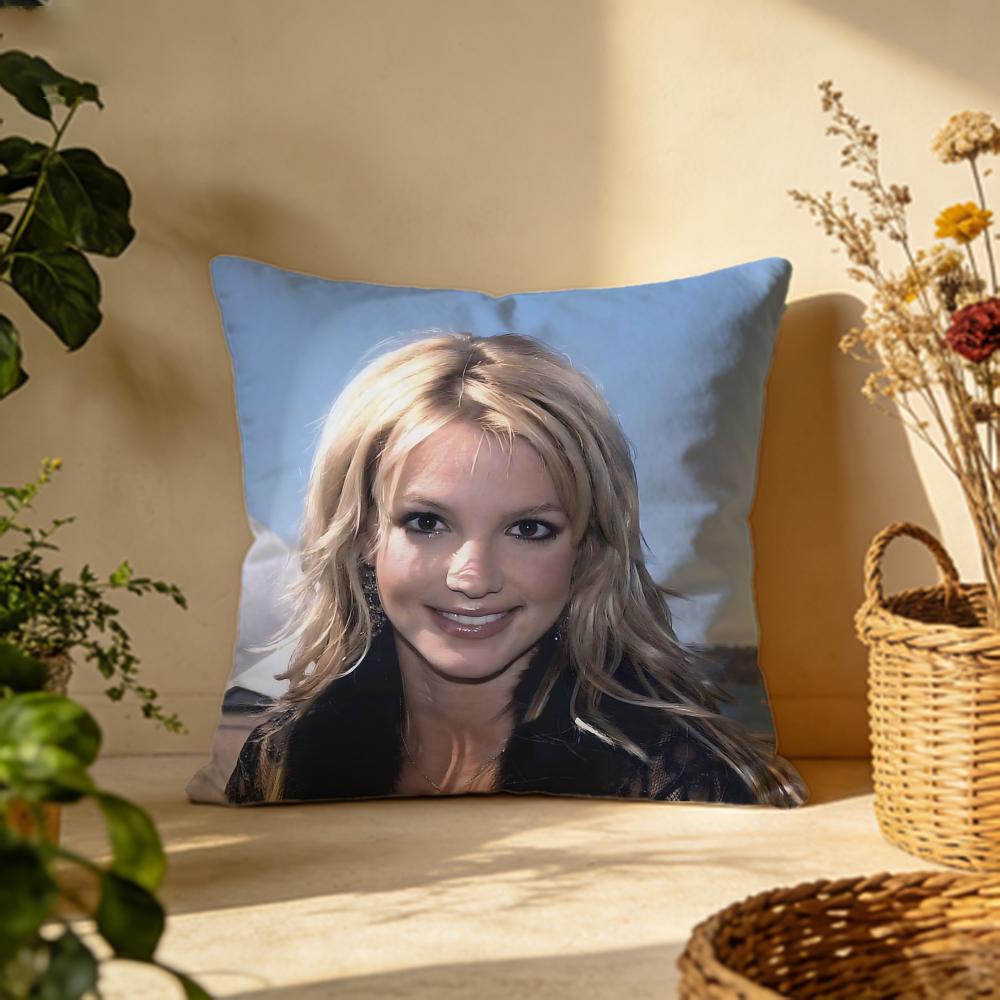 Popular BBritney Spearser Cushion Cover Versatile DoubleSided Pillow Case Fit for Sofa Bed Car Daily Decor