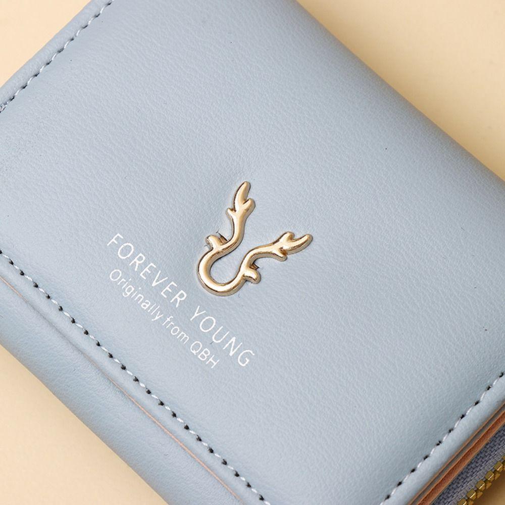 Elegant PU Leather Women's Small Wallet Fold Portable Mini Clutch Multi-Pocket Short Wallets Gift For Ladies