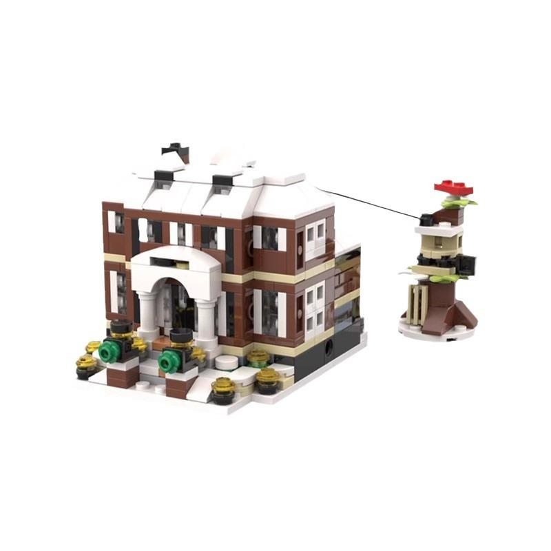 Building Block Compatible With 125387 Mini Ghost Home Small Particle Mini Street View Building Series Assembly