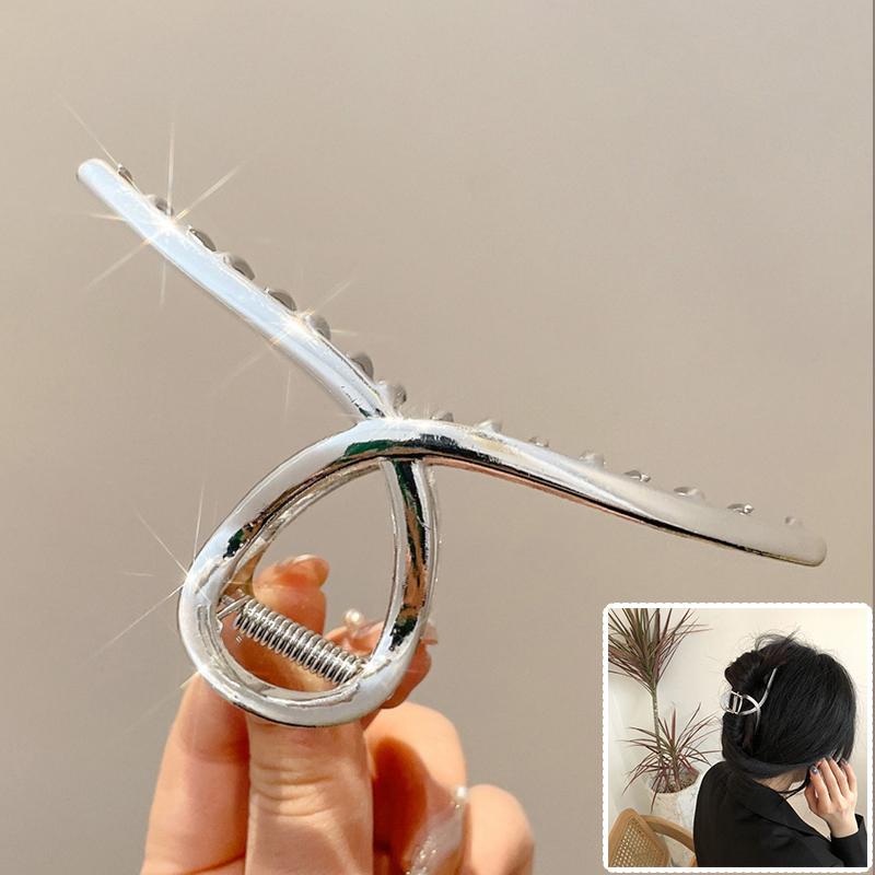 Trendy Big Women's Claw Clip for Thick Hair Accessories Headwear Giant Geometric Wave Note Crab Catch Clamps Clipper Hairgrip