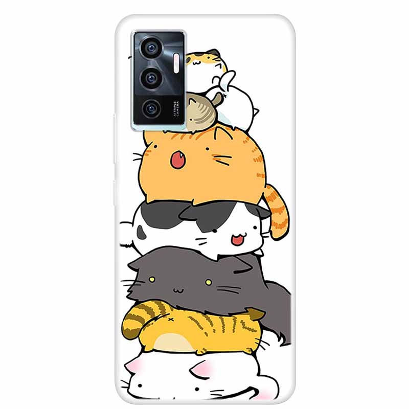 For vivo V23e V21E 5G 4G Cases Transparent Marble Soft TPU Silicone Back Covers for Vivo V21 5G Cases Clear Bumper for vivoV21