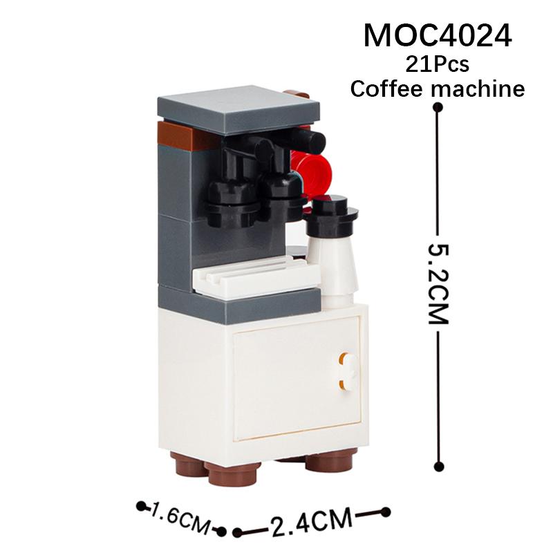 Compatible City Furniture Series Bricks MOC Building Blocks Kitchen Bedroom Bathroom Parts DIY Kits Kids Toys Sofa Bed Piano Set