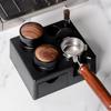Coffee Tamper Station Coffee Portafilter Holder Tamping Station Coffee Portafilter Organizers ABS Texture for Coffee