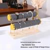 Solid Wood Suede Jewelry Rack and Bracelet Display Stand