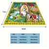 1pc Alice in Wonderland Printing Blanket Soft, All Season Throw for Living Room, Bedroom,Personalized Gift with Adorable Cartoon Design