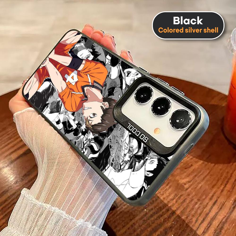 Haikyu Nishinoya Yuu Phone Case For Black lMDColor Silver Shell For Samsung A56 A16 A55 A15 A35 A25 A54 A14 A34