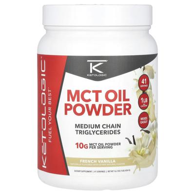 Polvere di Olio MCT, Vaniglia Francese, 1 libbra (454 g)