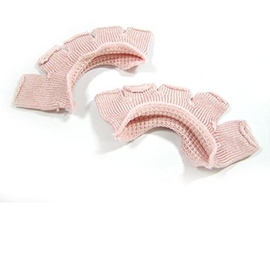 Mignon Toe Pads of Relieve toe pain in ballet and pointe and also combat sweaty feet and Five-Toe (Set 2) - shoes, frostbite! (Pink)