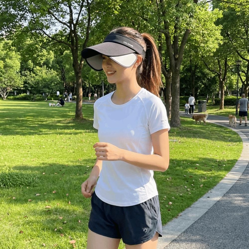 Lightweight Stretchable Brim Hat Adjustable Empty Top Sun Hat Sun Protection Hat  Summer Outdoor