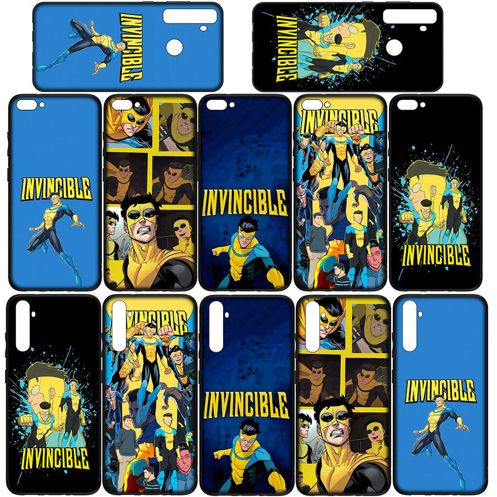 Phone Case for Samsung Galaxy S25 S23 S22 S24 Ultra FE S9 A05 A06 A15 A16 A36 A37 A35 A54 A55 A56 A57 A25 A26 A53 Silicone I-Invincibles Collage Cover